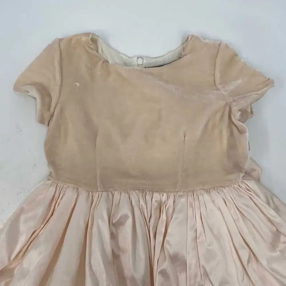 Lulla Smith Pink Velvet A-Line Dress | Girls Size 6